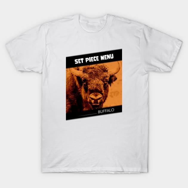 SPM Buffalo Bison Orange T-Shirt by Set Piece Menu Podcast